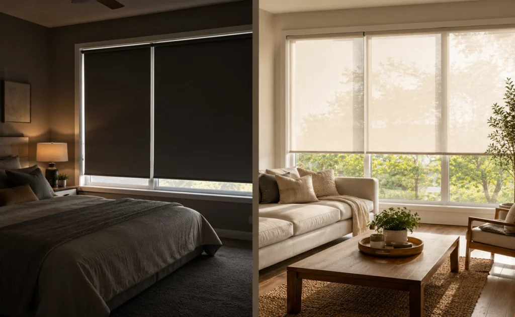Blockout vs Light Filtering Fabrics