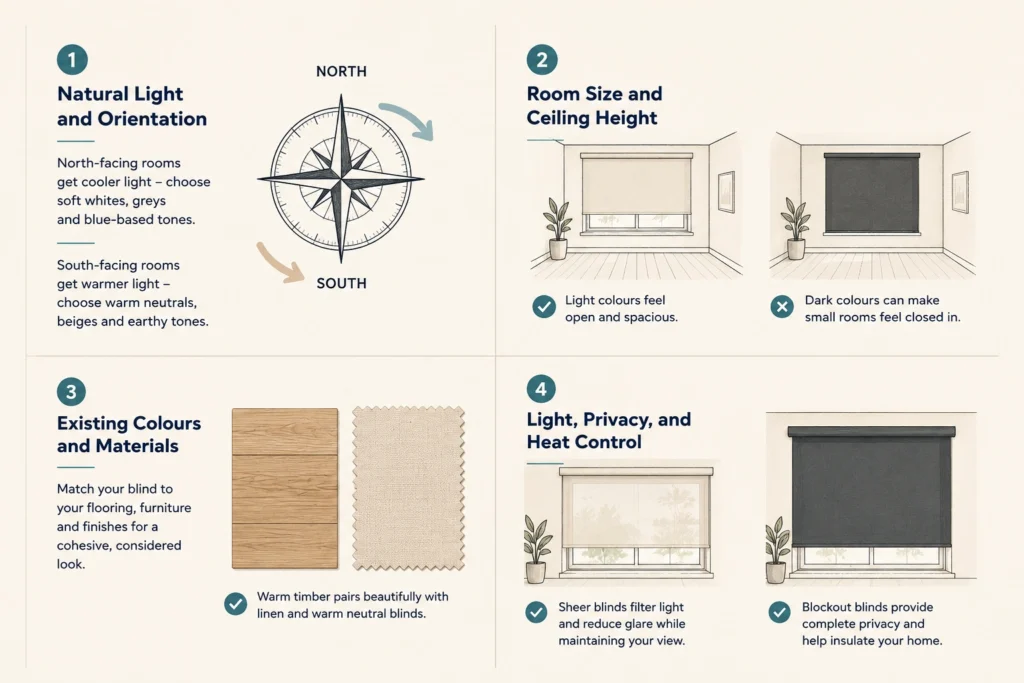 How Your Room Affects Your Blind Colour Choice