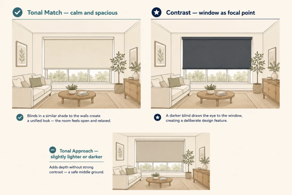 Should Blinds Match the Walls or Contrast?
