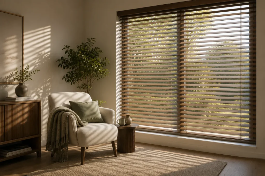 Stylish room with Venetian blinds