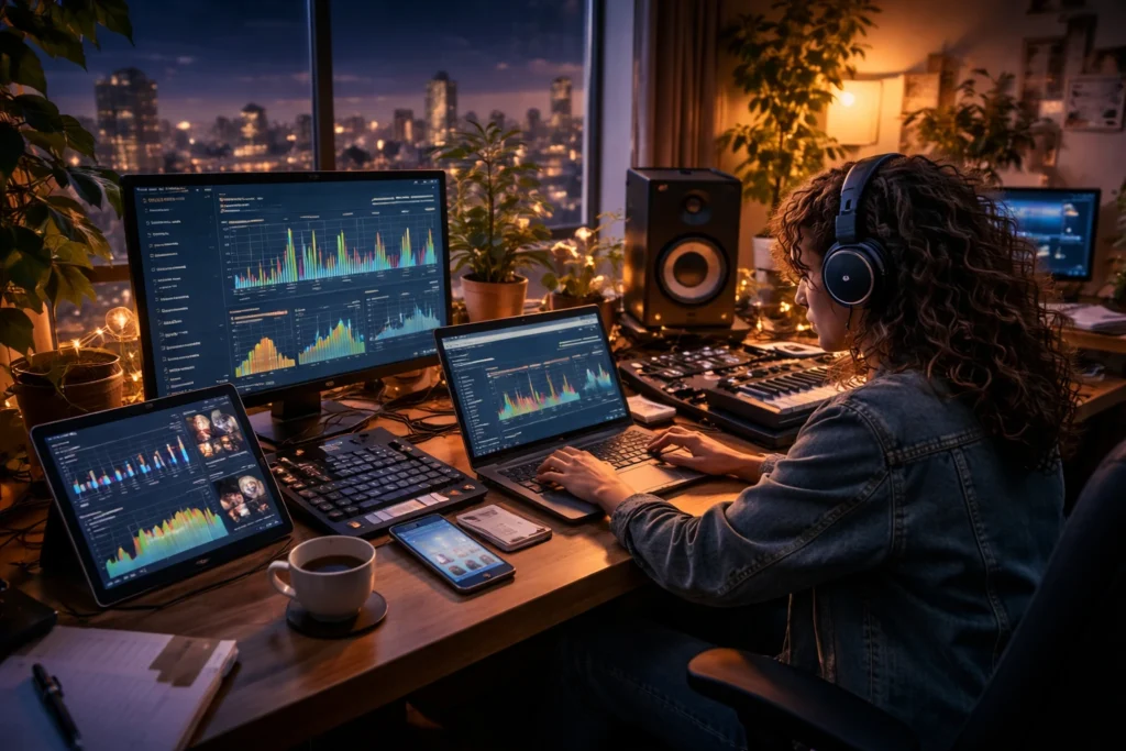 Indie artist tracking what drives results