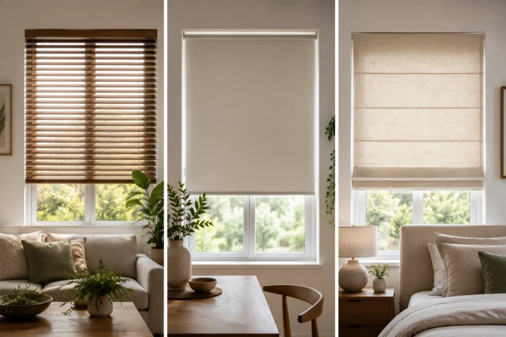 How Do Venetian Blinds Compare to Roller and Roman Blinds?